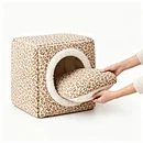 cat bed manufacturer China, cat cave bed manufacturer, leopard print cat bed manufacturer